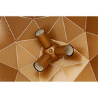 Large Black and Copper Dome Pendant Light