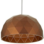 Large Coffee Dome Pendant Light
