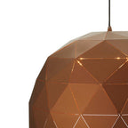 Large Coffee Dome Pendant Light