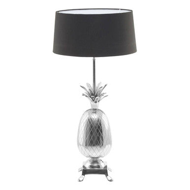 Nickel Finish Pineapple Table Lamp