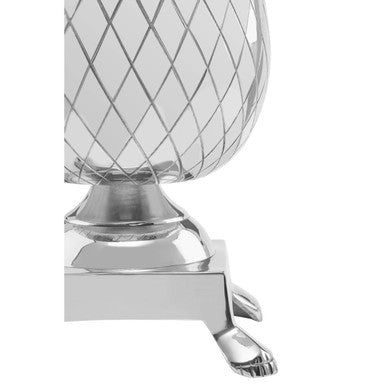Nickel Finish Pineapple Table Lamp