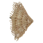 Small Woven Rattan Wall Light