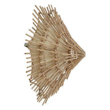 Small Woven Rattan Wall Light