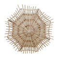 Small Woven Rattan Wall Light