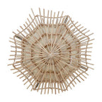 Small Woven Rattan Wall Light