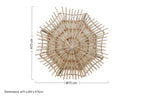 Small Woven Rattan Wall Light