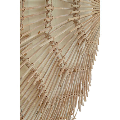 Small Woven Rattan Wall Light