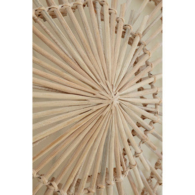 Small Woven Rattan Wall Light