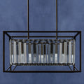 Bronze Finish and Glass 4-Bulb Ceiling Light