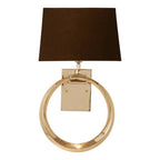 Nickel Ring Base Wall Light