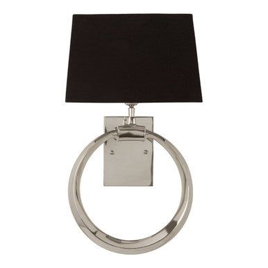 Nickel Ring Base Wall Light