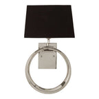 Nickel Ring Base Wall Light