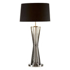 Nickel Twisted Base Table Lamp
