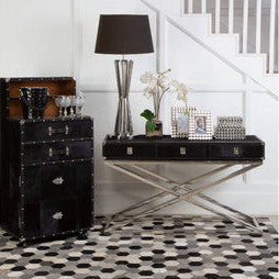 Nickel Twisted Base Table Lamp