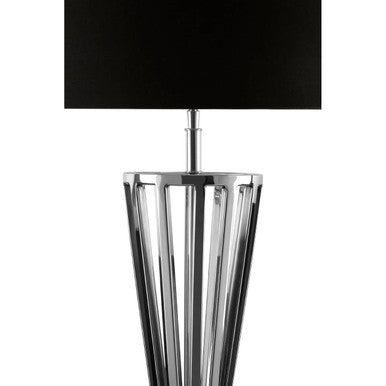 Nickel Twisted Base Table Lamp