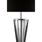 Nickel Twisted Base Table Lamp