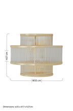 3-Tier Glass Wall Light with Warm Metallic Iron Frame