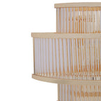 3-Tier Glass Wall Light with Warm Metallic Iron Frame