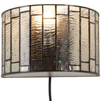 Bronze Geometric Stained Glass Wall Light