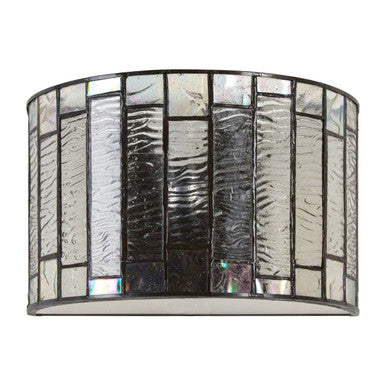 Bronze Geometric Stained Glass Wall Light