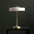 White Shade with Gold Finish Frame Table Lamp