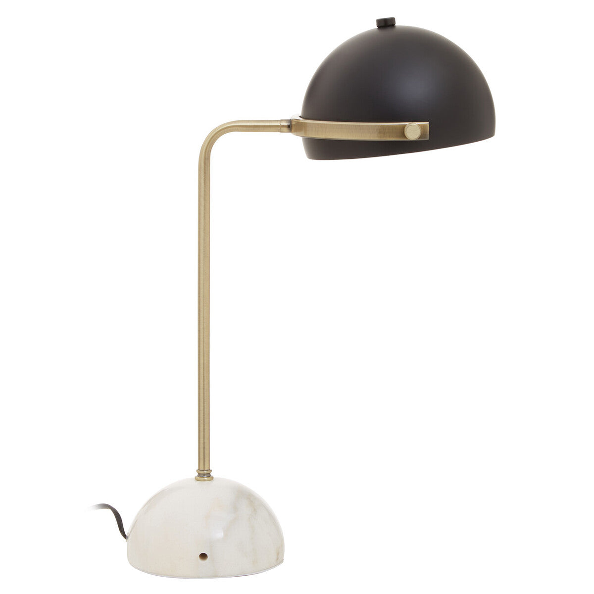 Brass Finish Table Lamp with Marble Base