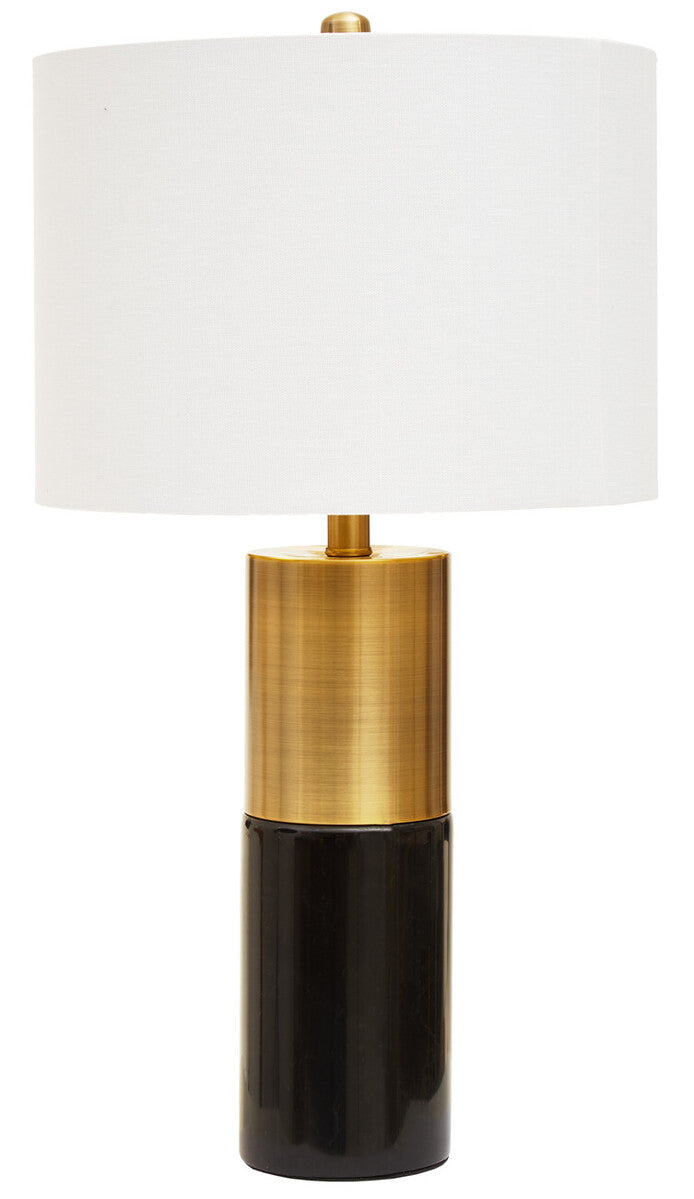 Black Marble and Gold Table Lamp