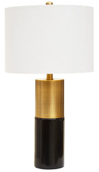 Black Marble and Gold Table Lamp