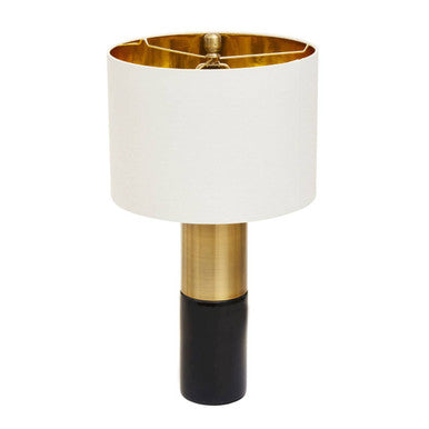 Black Marble and Gold Table Lamp