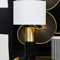 Black Marble and Gold Table Lamp