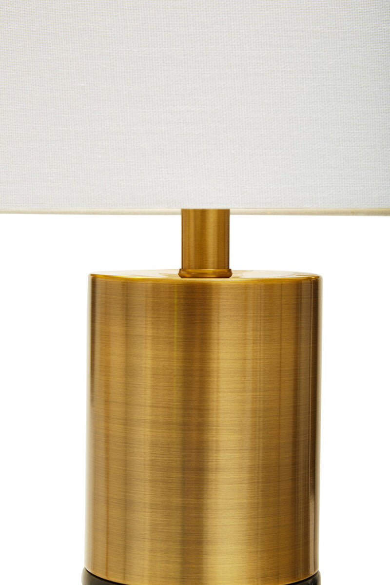 Black Marble and Gold Table Lamp