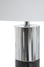Black Marble and Chrome Table Lamp