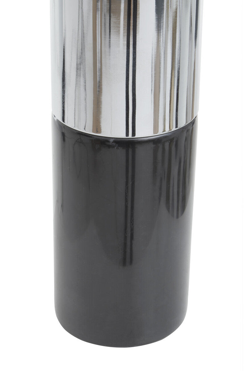 Black Marble and Chrome Table Lamp