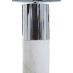 Marble Base Table Lamp with Ivory Shade