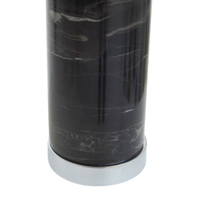 Black Marble Table Lamp Chrome Base