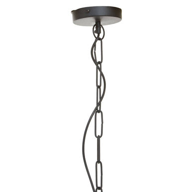 Matte Black Capsule Glass Pendant Light