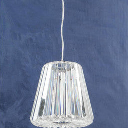 Chrome Crystal Pane Pendant Light