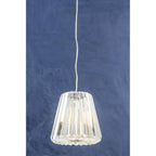 Chrome Crystal Pane Pendant Light