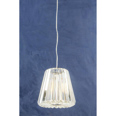 Chrome Crystal Pane Pendant Light