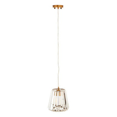 Single Bulb Crystal Pendant Light