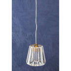 Single Bulb Crystal Pendant Light