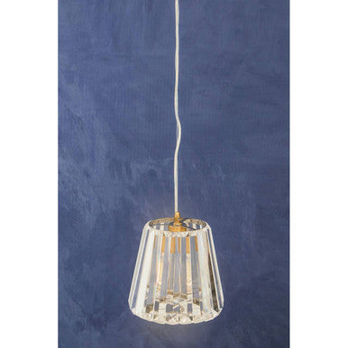 Single Bulb Crystal Pendant Light