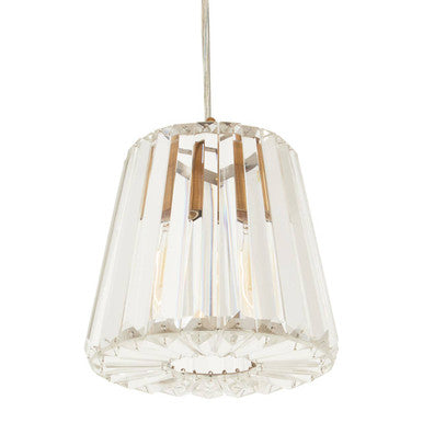 Single Bulb Crystal Pendant Light