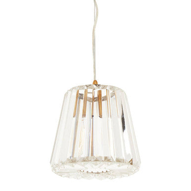 Single Bulb Crystal Pendant Light