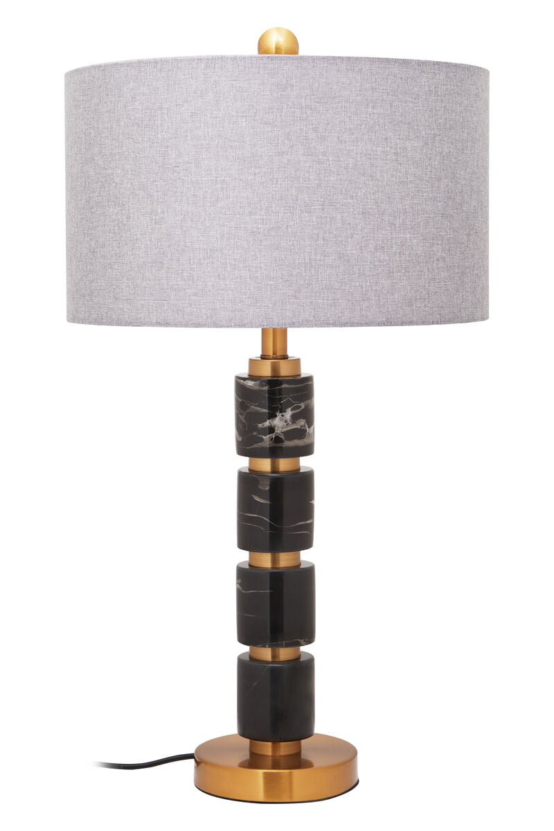Grey Fabric Shade Table Lamp