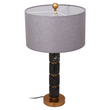 Grey Fabric Shade Table Lamp