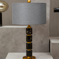 Grey Fabric Shade Table Lamp