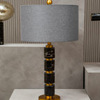 Grey Fabric Shade Table Lamp