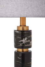 Grey Fabric Shade Table Lamp