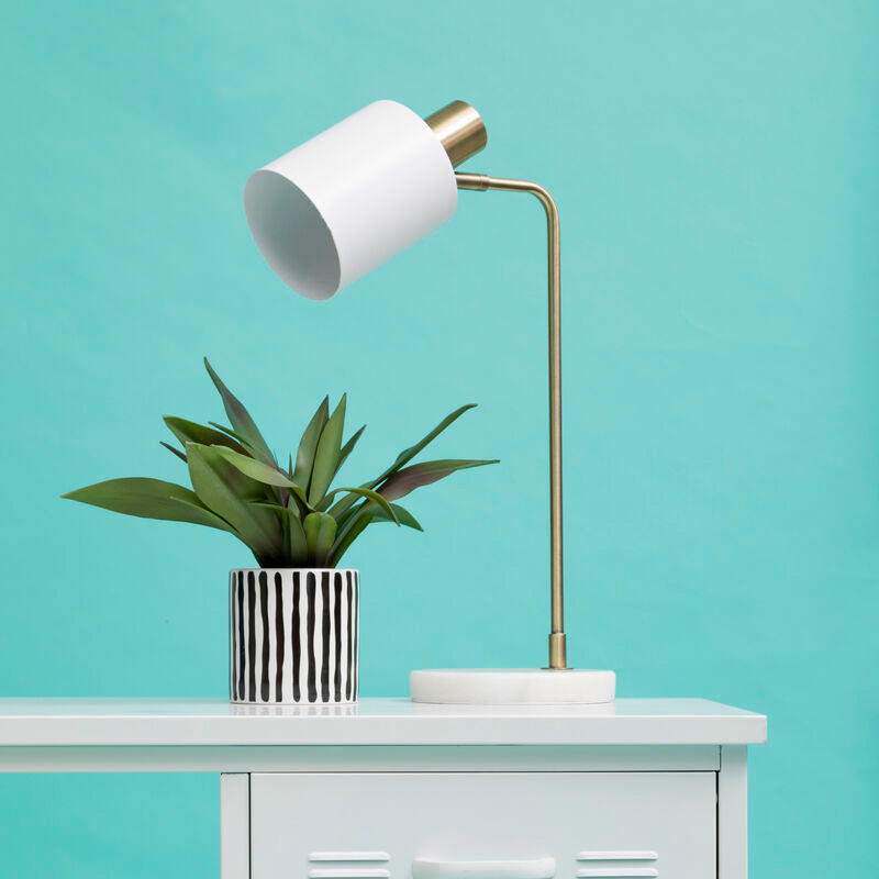 White Shade Desk Lamp